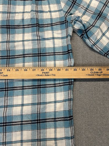 Duck Camp Shirt Mens Medium Blue Plaid Flannel Long Sleeve Hunter New - Picture 14 of 16