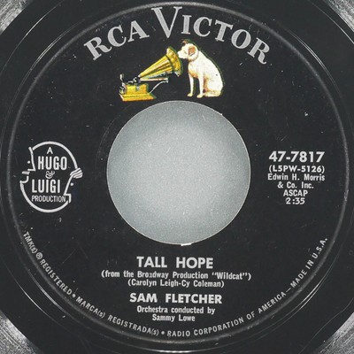 SAM FLETCHER Far Away From Home / Tall Hope RCA VICTOR 47-7817 VG- 45 RPM 7''