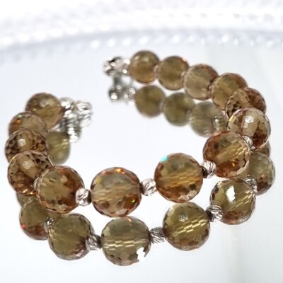 Color Change Turkish Diaspore Sultanite Bead Zultanite Bracelet 925K Silver