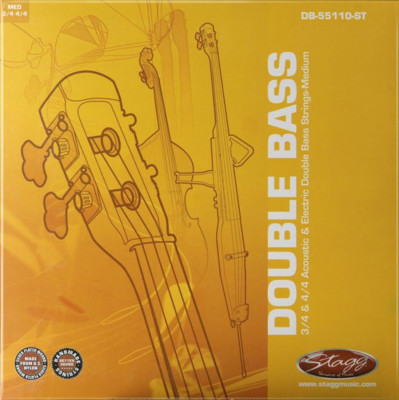 DB-55110-ST Double Bass String Set for 3/4 and 4/4