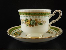 PREZIOSA PORCELLANA INGLESE ROYAL STAFFORD TAZZA TE' VINTAGE BONE CHINA