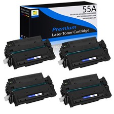 4PK Toner Cartridge Black Fit for HP CE255A 55A Enterprise 500 MFP M525dn M525c