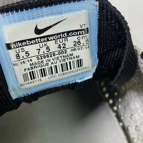 Nike Flyknit Racer Trainers UK 7.5 Black White Tongue 2014 Racing 526628-002 - Picture 20 of 24