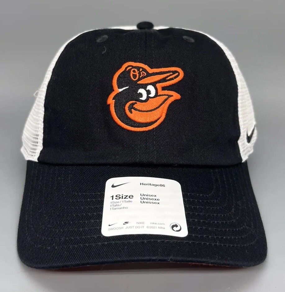 Baltimore Orioles Nike Heritage86 Adjustable Trucker Hat H86 MLB