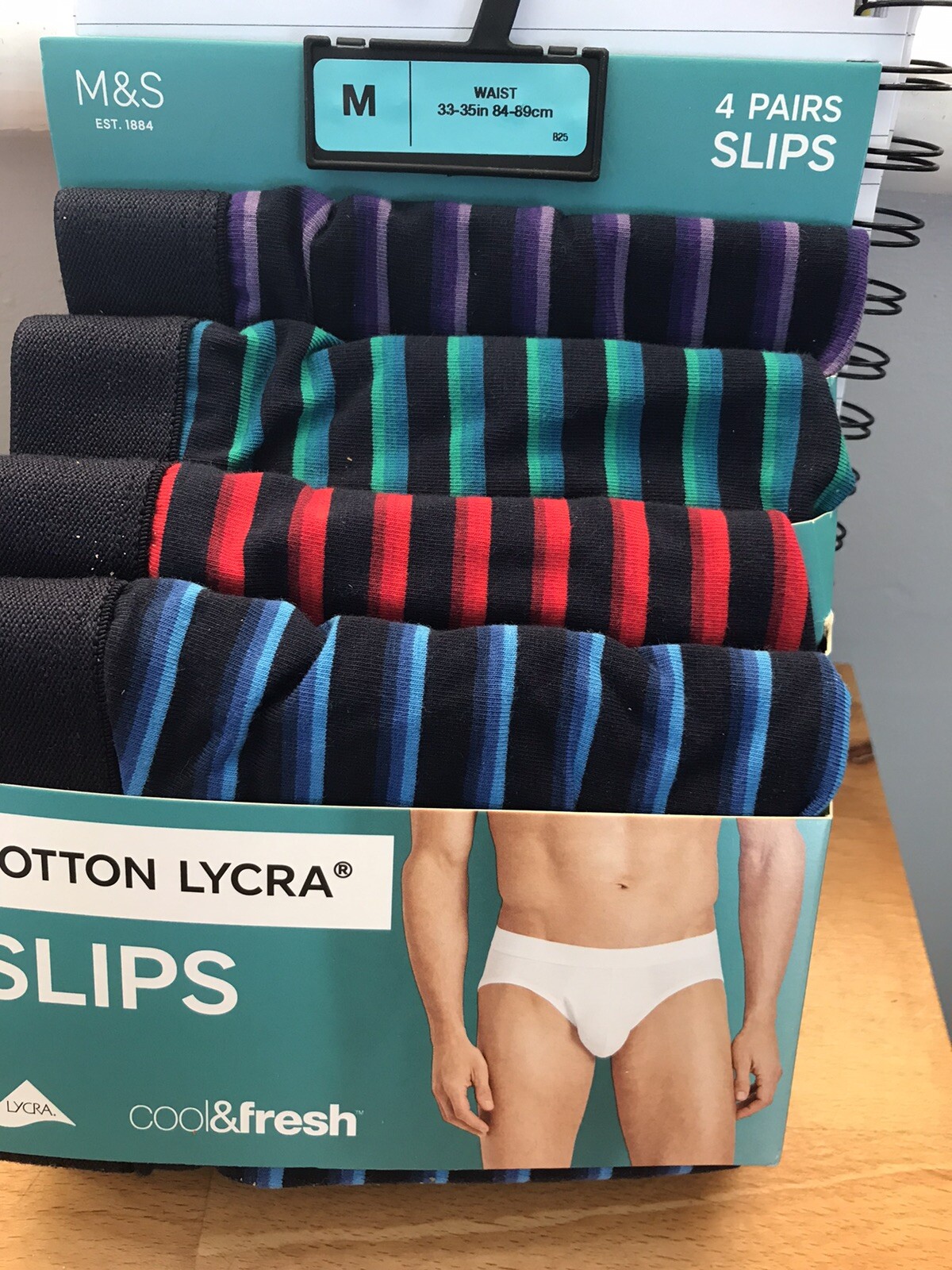 Mens Briefs M&S Slips 4 Pk M Size eBay