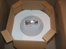 COOPER WHEELOCK 8" CEILING SPEAKER/STROBE S8-24MCCH-FW 150056 FIRE ALARM PA EVAC