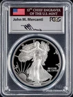 1988-S $1 Silver American Eagle PCGS PR70DCAM - John M. Mercanti Signature