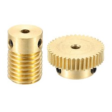 Worm Gear Set 0.5 Module 1:40 Reduction Rate(Gear-3mm Bore, Rod 3mm Bore)