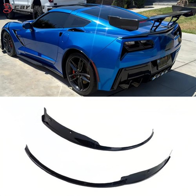 #ad For Corvette C7 Z51 Stingray 2014 2019 Gloss Black Rear Wheel Trim Fender Flare $137.01
