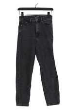 Stradivarius Women's Jeans UK 8 Grey Cotton with Elastane Mom