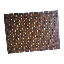 Gazechimp Bamboo Wood Bath Mat, Bathroom Mat, Bathmat Kitchen Rugs for Bathtu...