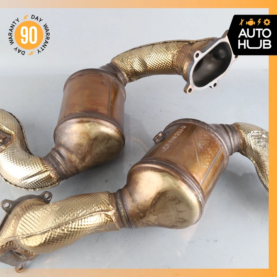 Juego de tubos de escape 13-18 Audi C7 S6 A8 S7 RS7 4,0 L V8 4G0131703R OEM Foto 4 de 4