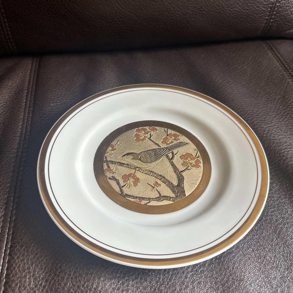 Art Of Chokin Dynasty Gallery Limited Edition 24k Gold Rim Plate