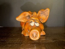 Vtg John Raya Beasties Of The Kingdom Pig Figurine Sculpture - Animal Series 