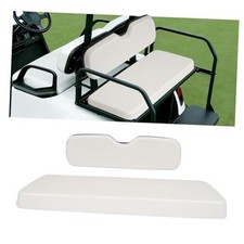 Golf Cart Rear Seat Bottom  Seat Backrest Compatible with Yamaha,EZGO White