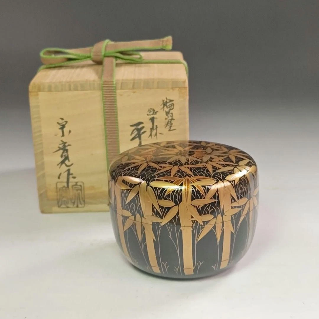 黄金古风日本茶叶罐| eBay