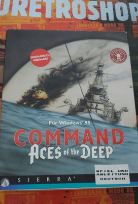 Aces of the Deep (Sierra 1995) IBM PC (CD-Rom, Manual, Box) classic CIB 1st ver