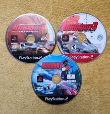 Burnout: Revenge, Takedown & Point of Impact (PlayStation 2) DISCS ONLY Tested