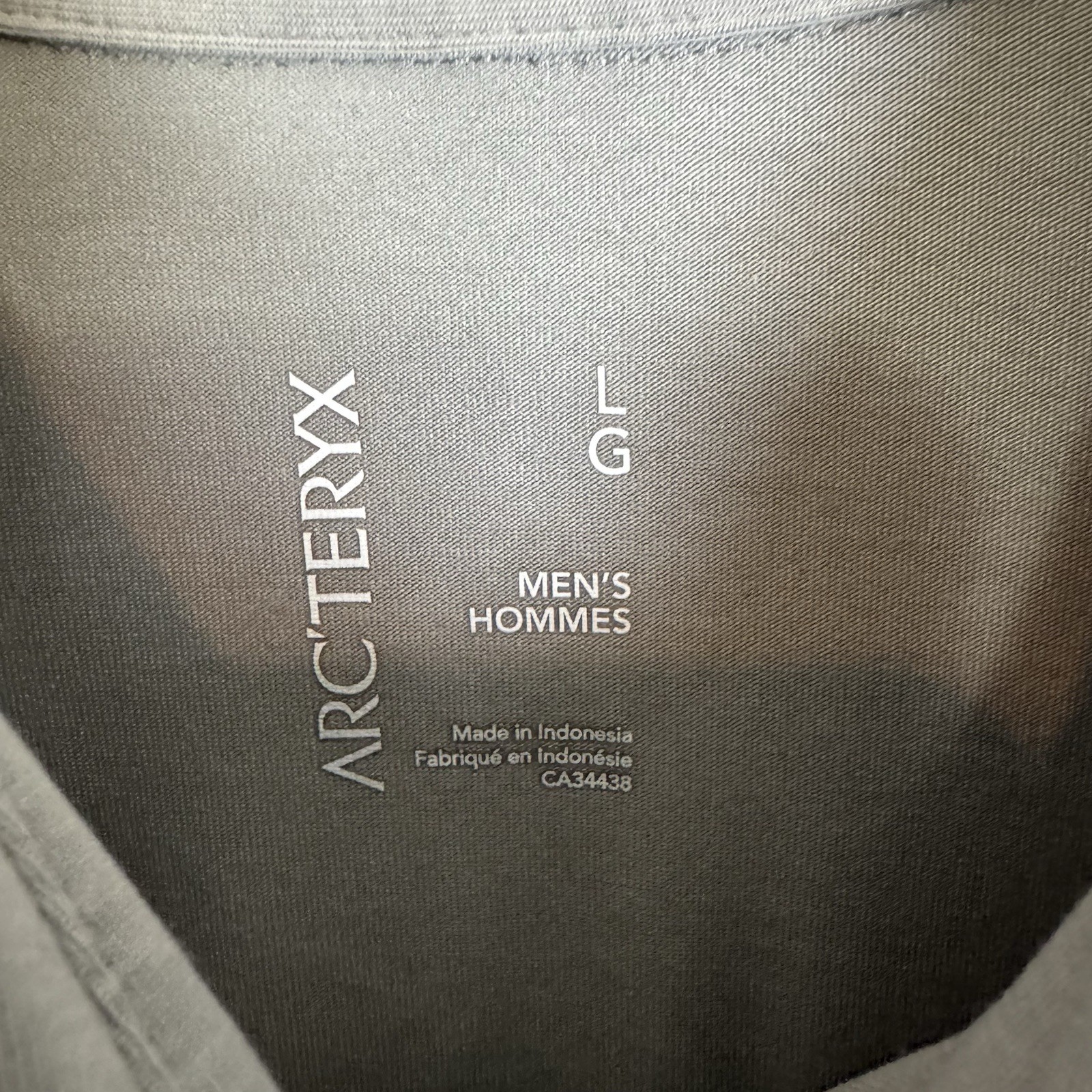 ARC'TERYX Arcteryx Camicia Uomo L Grigio Polo Performance Golf Casual Elasticizzata Activewear