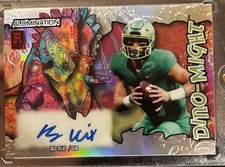 2023 Wild Card Alumination Dino-Might Autographs Bo Nix Rookie Auto #AD-BNA /25
