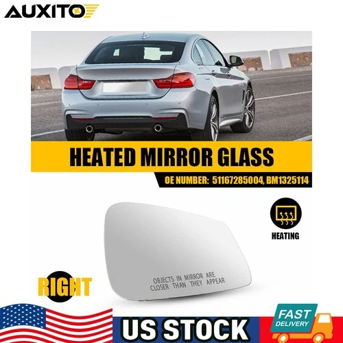 Mirror Glass For 2012-2016 BMW 328i 328i xDrive Right Side Heated 51167285004 B