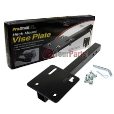 8" x 8" Steel Bench Vise Plate Hitch Mounted for 2" Receiver 22" Receiver Bar