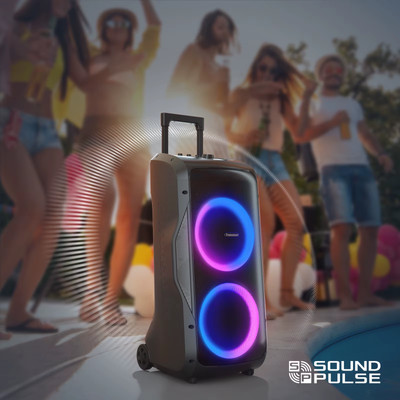 Halo 300 Speaker, 240W Partybox, Bluetooth Party Speaker with Guitar/Mic/Xlr Inp