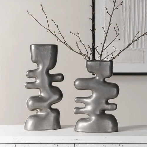 Uttermost 18145 Free Flowing 14.25 X 7 inch Vases, Set of 2 - Picture 2 of 8