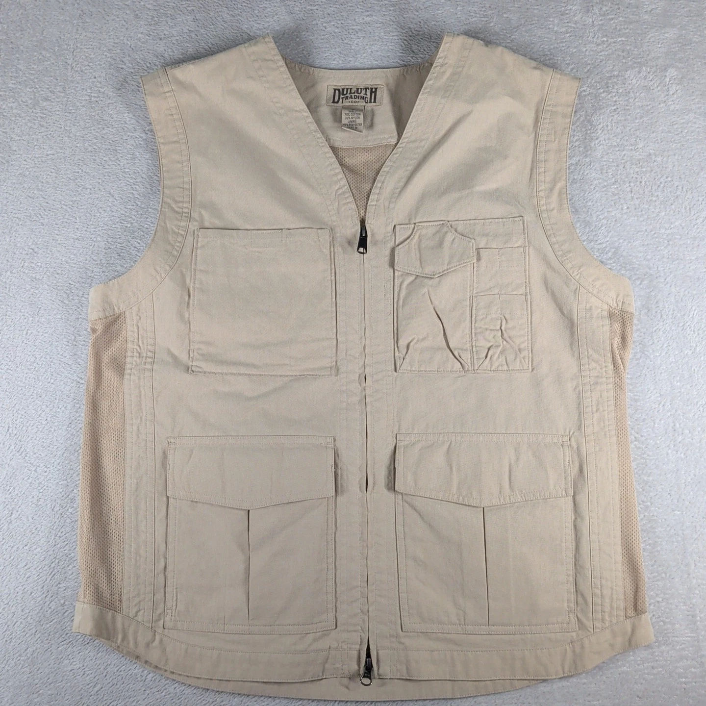 Duluth Trading Working Man's Vest Medium Khaki Utility Fishing Camping UPF 50
Opens in a new window