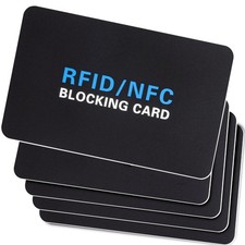 RFID Blocking Card 5 Pack Contactless NFC Protector for Wallet Security