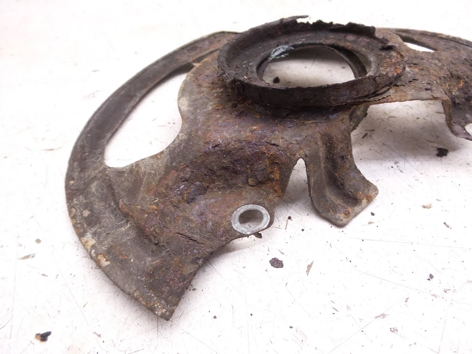 Placas de respaldo de rotor de freno delantero Camaro Firebird 82-92 protectores antipolvo originales GM Foto 3 de 4