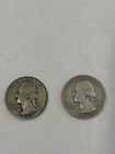 1942-S and 1943-S Washington Silver Quarters. You Get Both