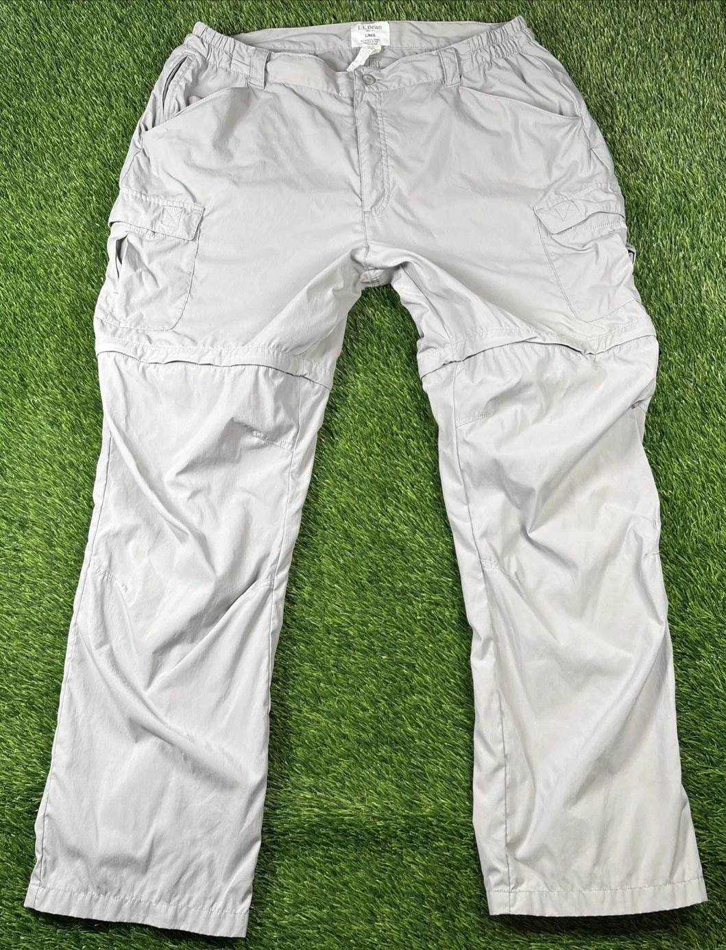LL Bean Convertable Nylon Pants Mens Size L Hiking Camping Gorpcore Stretch
