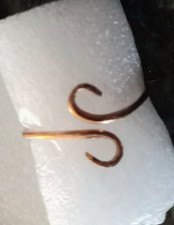 Hammered Copper Wire Swirl Adjustable Ring