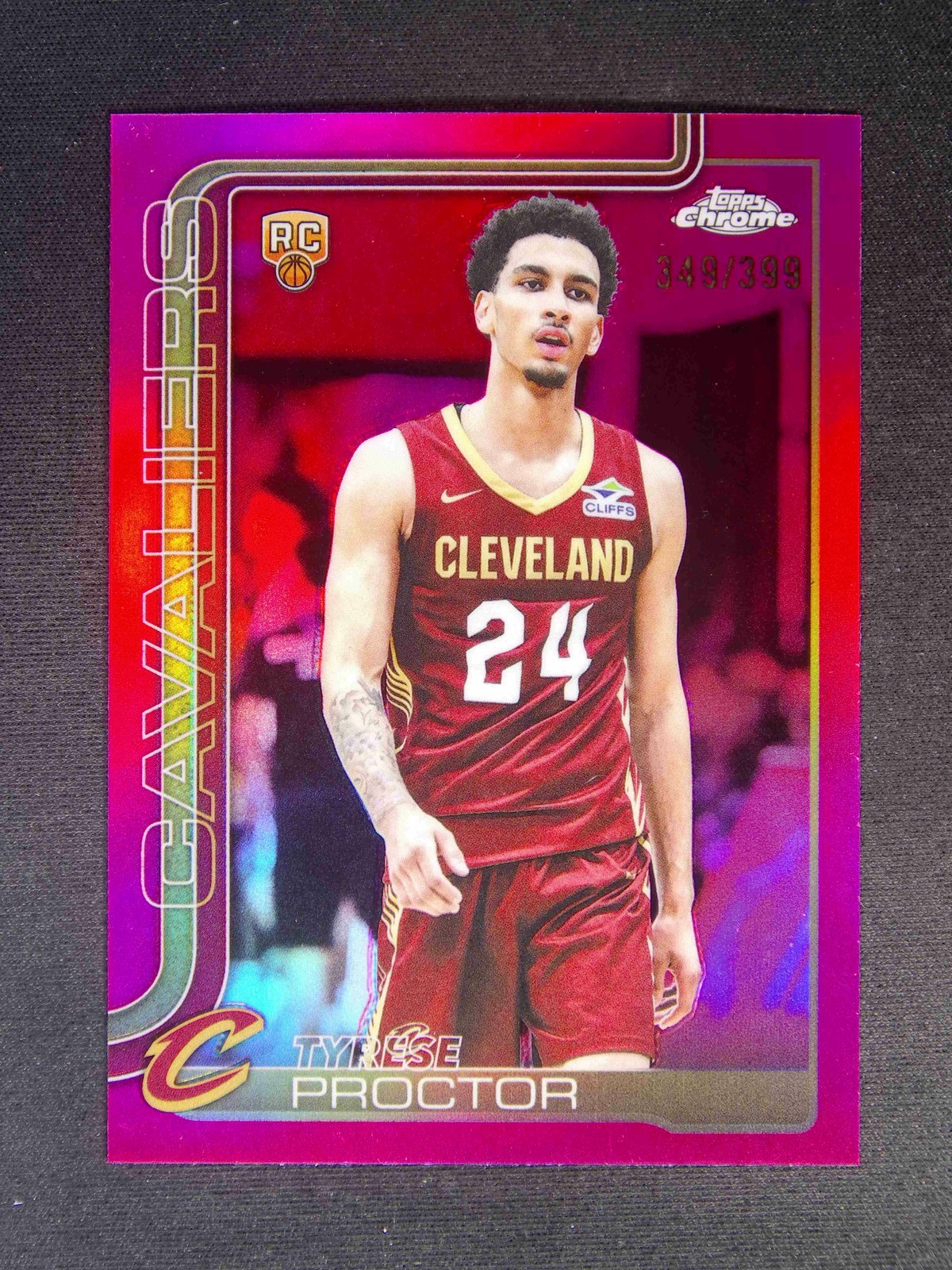 2025-26 Topps Chrome Tyrese Proctor #300 RC Pink Refractor /399