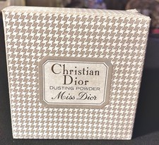 Rare New Vintage Christian Dior Miss Dior Dusting Powder 8OZ Houndstooth Box