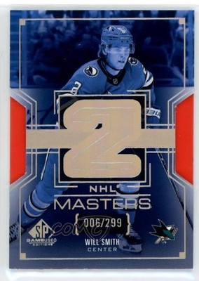 2025-26 Upper Deck SP Game Used Edition NHL Masters 6/299 Will Smith #NM-38 8mm