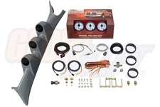GlowShift W7 Boost EGT Fuel Press Gauges + Gray Pod for 99-07 Ford Powerstroke