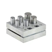 7-Hole Jewelers Disc Cutter Set –Metal Circle Punch for Jewelry & Goldsmithing ▲