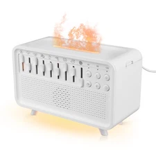 White Noise Machine with Humidifier,Essential Oil Diffuser & Night Light - Po...