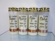 7-Tage Grabkerze Mit Regenbogen-Motiv - Transparente Gedenkkerze