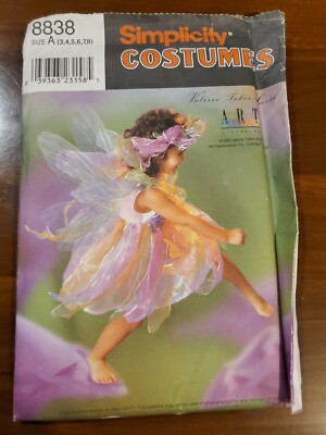 Simplicity Sewing Pattern 8838 Child's Fairy Halloween Costume Size 3-8 ...