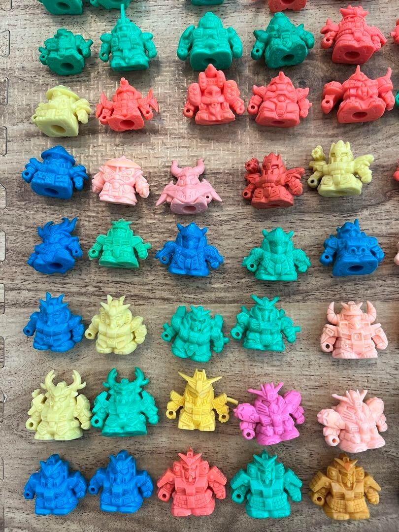 Gundam, SD Gundam erasers, retro, about 139 figures, bulk sale, From Japan