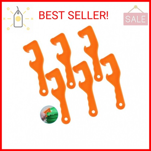 Bivethoi 6pcs 5 Gallon Bucket Lid Opener Wrench, Plastic Bucket Opener Tool Pail