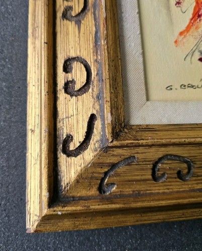 Vintage 20th C. Original Nude Woman Oil on Canvas - G. Broliers -American Framed - Picture 8 of 13