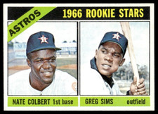 1966 Topps Set-Break #596 Nate Colbert RC SP NM+ HIGH GRADE