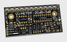 Audio VU Meter Bar 10 Leds -20dB+3dB (LM3916) PCB moutoulos™