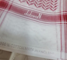 SHEMAGH Scarf Palestinian Jordanian DABWAN High Quality Red And White For Arabs