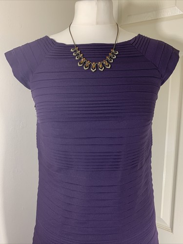 MONSOON FITTED LAYERED WOMENS OFFICE DRESS SIZE 8 UK EUR 36 VGC - Picture 2 of 12