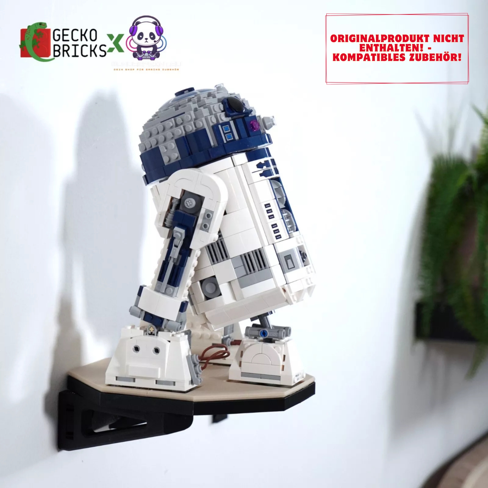 Wandhalterung Halter Display Halterung passend für LEGO® Star Wars R2-D2™ 75379
